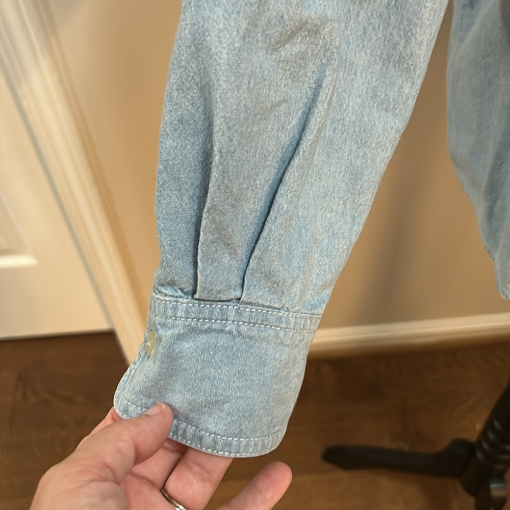 Vintage Disney Halloween Embroidered Denim Button Down - Picture 9 of 12